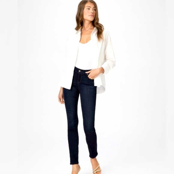 PAIGE Skyline Mona Skinny Jean Dark Wash - Picture 1 of 4